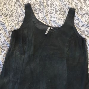 Michael stars leather tank top large